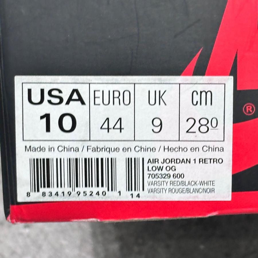 NIKE ナイキ AIR JORDAN 1 RETRO LOW CHICAGO  2016年製 シカゴ ジョーダン1 スニーカー 705329-600 28cm 94328Aの画像