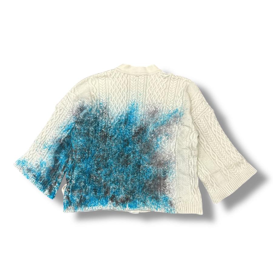 参考上代176000円 未使用 SHINYAKOZUKA  24AW MR.ALLAN（ISSUE#5） ニットカーディガン セーター シンヤコヅカ 2402SK103 プールグリーン M （95061A5） 参考上代176000円 未使用 SHINYAKOZUKA 24AW MR.ALLAN（ISSUE#5