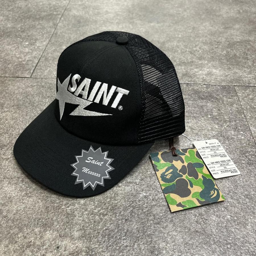 未使用品 SAINT MICHAEL セントマイケル A BATHING APE〓 / BAPE_CAP