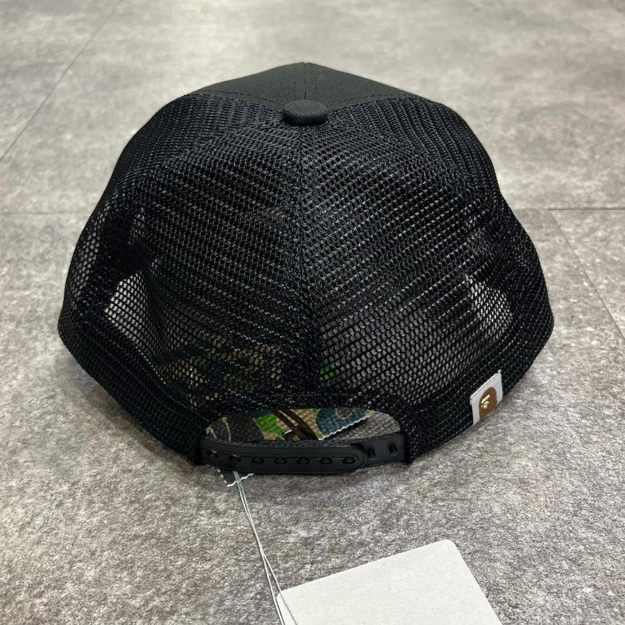 セントマイケル　BAPE_MESH CAP BLACK SAINT M×××××× - セントマイケル 26SS BAPE_MESH CAP(SM-MK8-0000-C59
