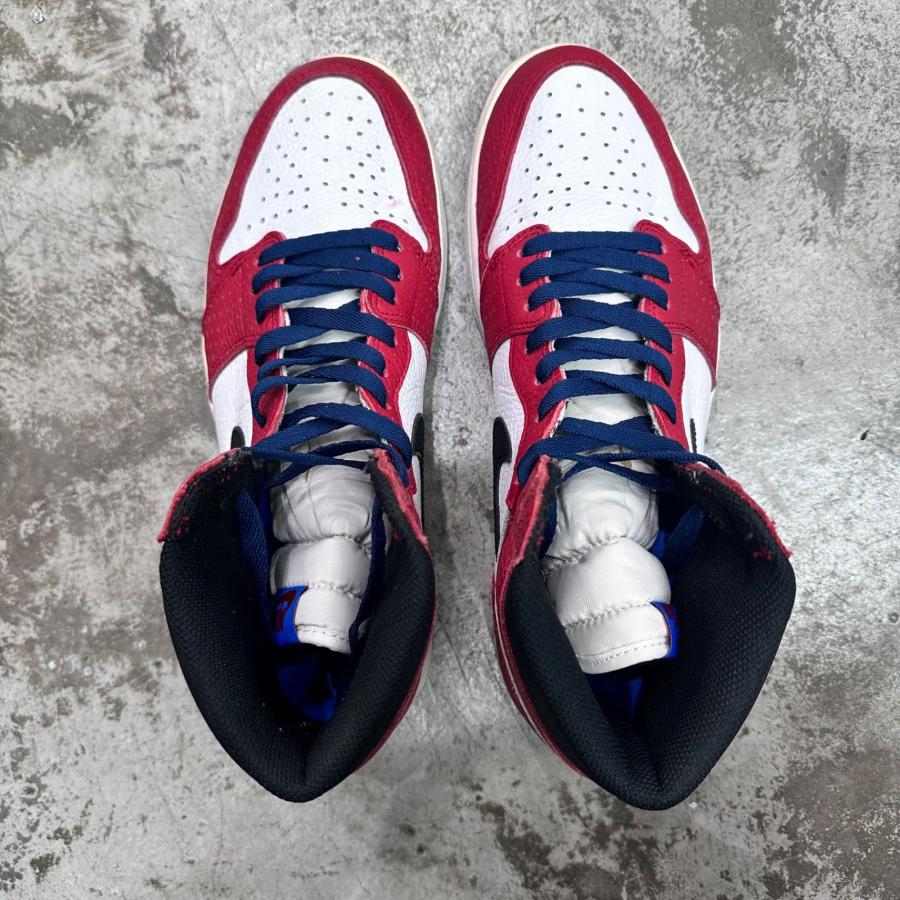 NIKE ナイキ Spiderman Air Jordan 1 Origin Story   エアジョーダン1 オリジンストーリー ハイカットスニーカー スパイダーマン  555088-602 29.5cm 95863Aの画像