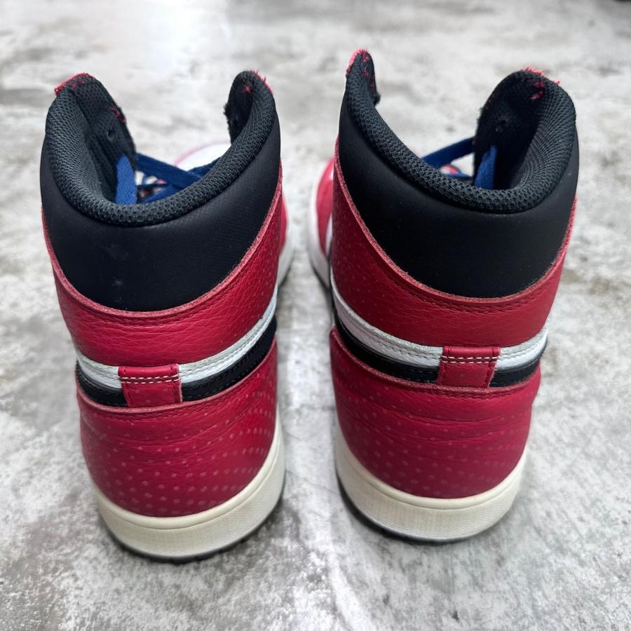 NIKE ナイキ Spiderman Air Jordan 1 Origin Story   エアジョーダン1 オリジンストーリー ハイカットスニーカー スパイダーマン  555088-602 29.5cm 95863Aの画像