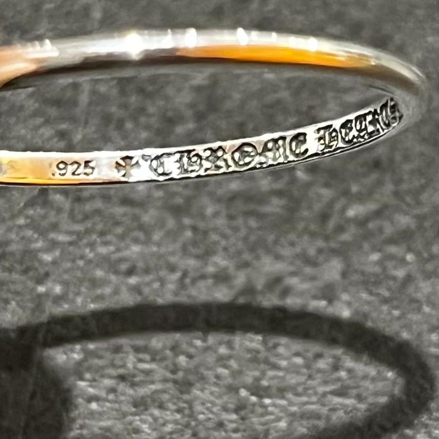 未使用品 CHROME HEARTS クロムハーツ バブルガムリング ウェディング リング シルバー925 指輪  シルバー 27号 95931Aの画像