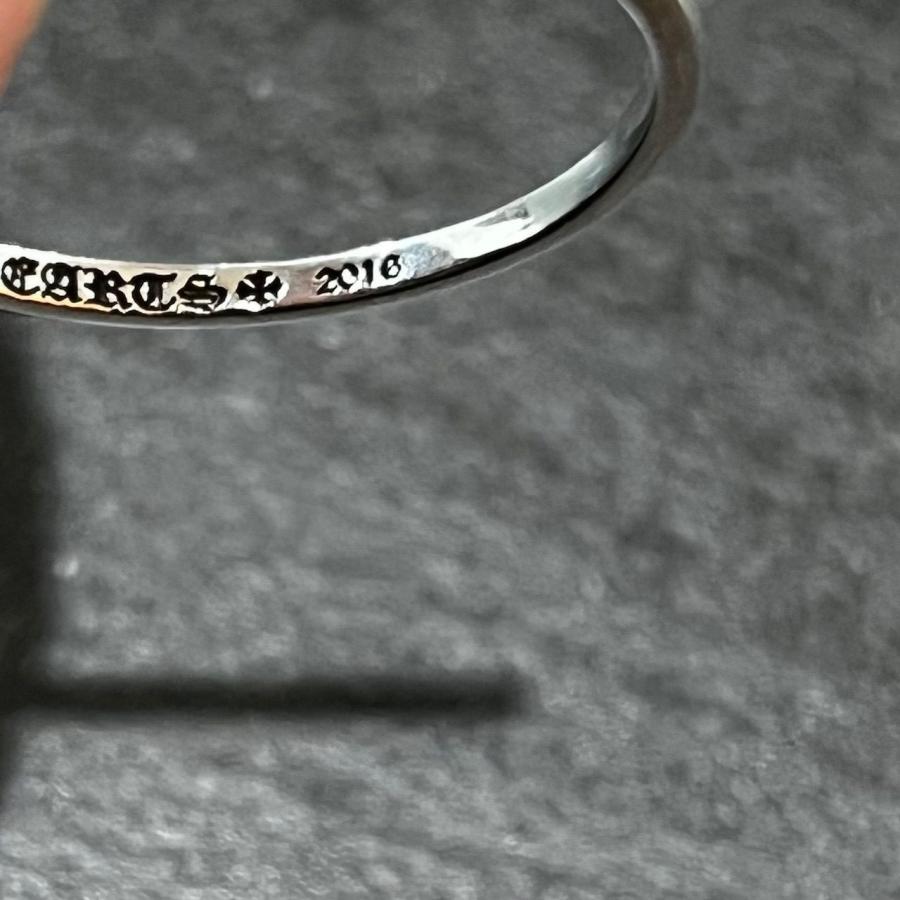 未使用品 CHROME HEARTS クロムハーツ バブルガムリング ウェディング リング シルバー925 指輪  シルバー 27号 95931Aの画像
