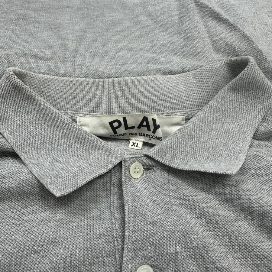 美品PLAY グレー ポロシャツ ハートロゴ 美品PLAY グレー ポロシャツ ハートロゴL - メルカリ