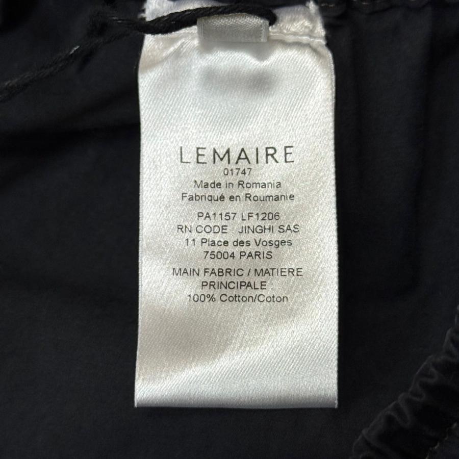 未使用品 LEMAIRE ルメール MULTITOPSTITCH TAEKWONDO PANTS  ドローストリングイージーパンツ  PA1157 LF1206 ブラック M 96273Aの画像