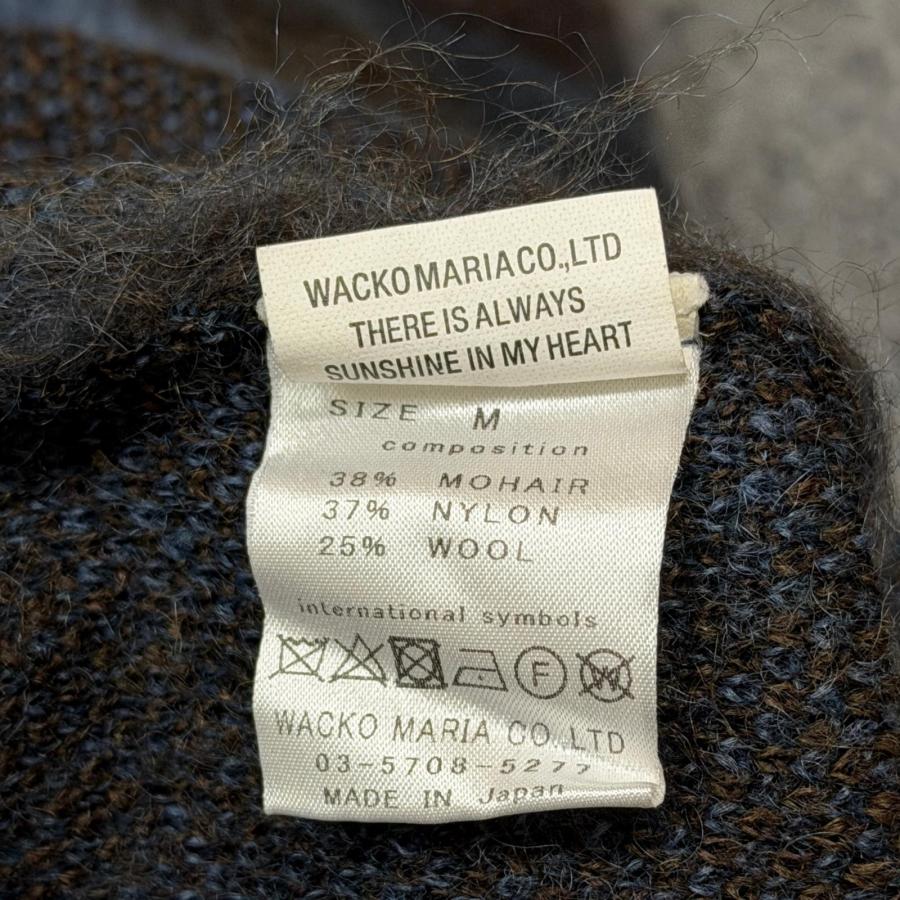 WACKO MARIA（ワコマリア） 21AW DIAMOND MOHAIR CARDIGAN モヘア