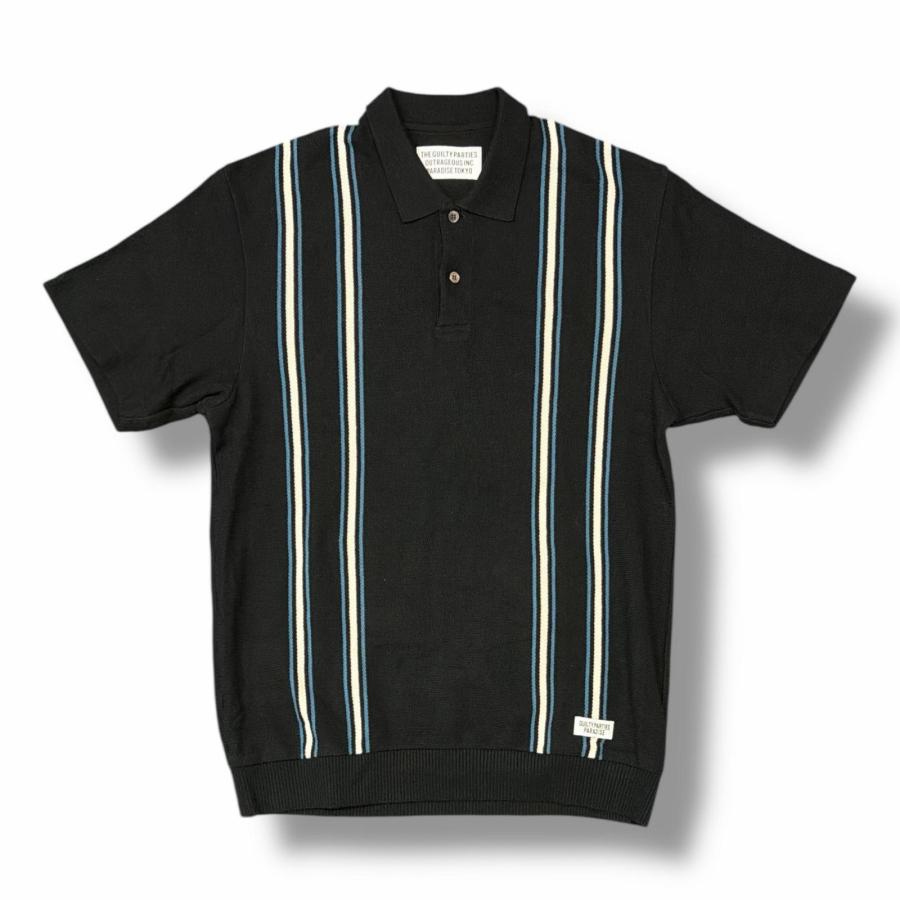 WACKO MARIA（ワコマリア） 24SS STRIPED KNIT POLO SHIRT ストライプ