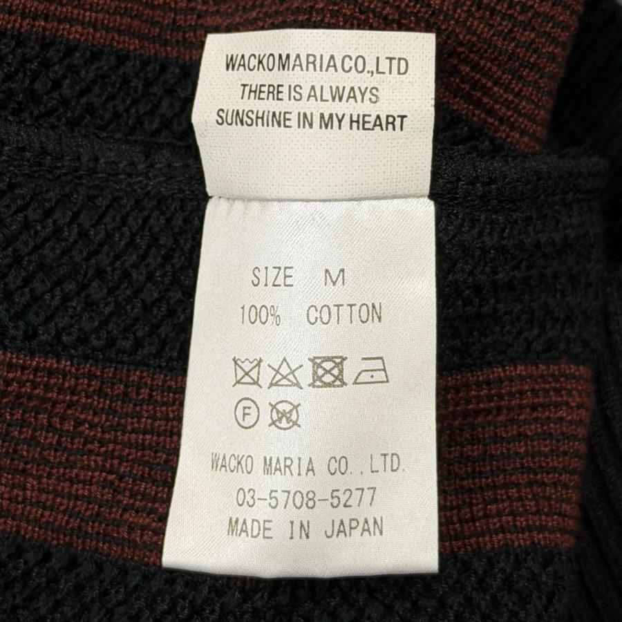 WACKO MARIA（ワコマリア） 24SS KNIT POLO SHIRT ストライプ半袖