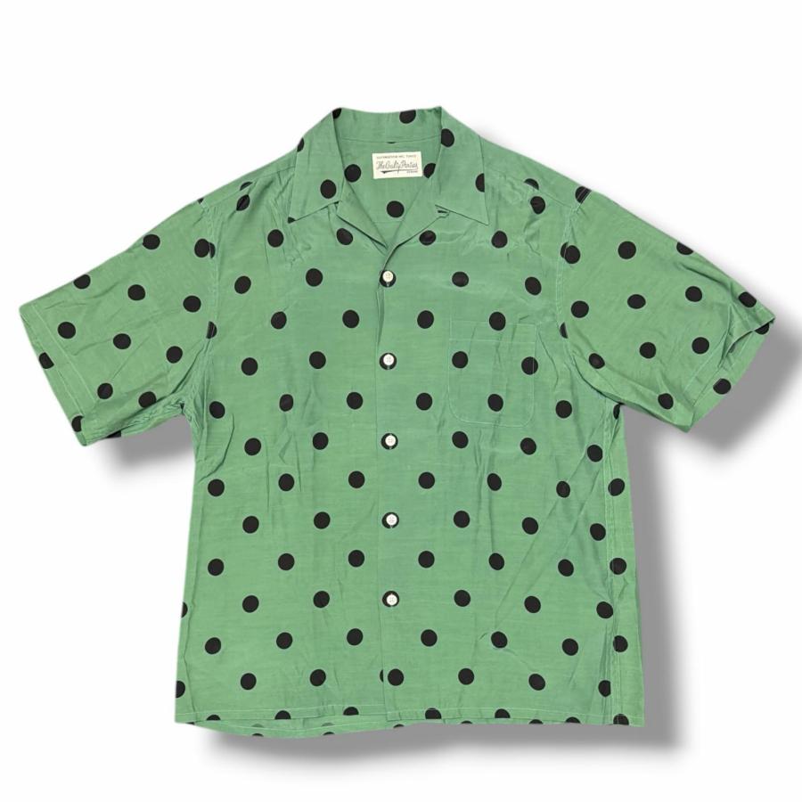 ワコマリア WACKOMARIA レーヨンシャツ グリーン Sサイズ WACKO MARIA（ワコマリア） 23SS HAWAIIAN SHIRT S/S TYPE-4
