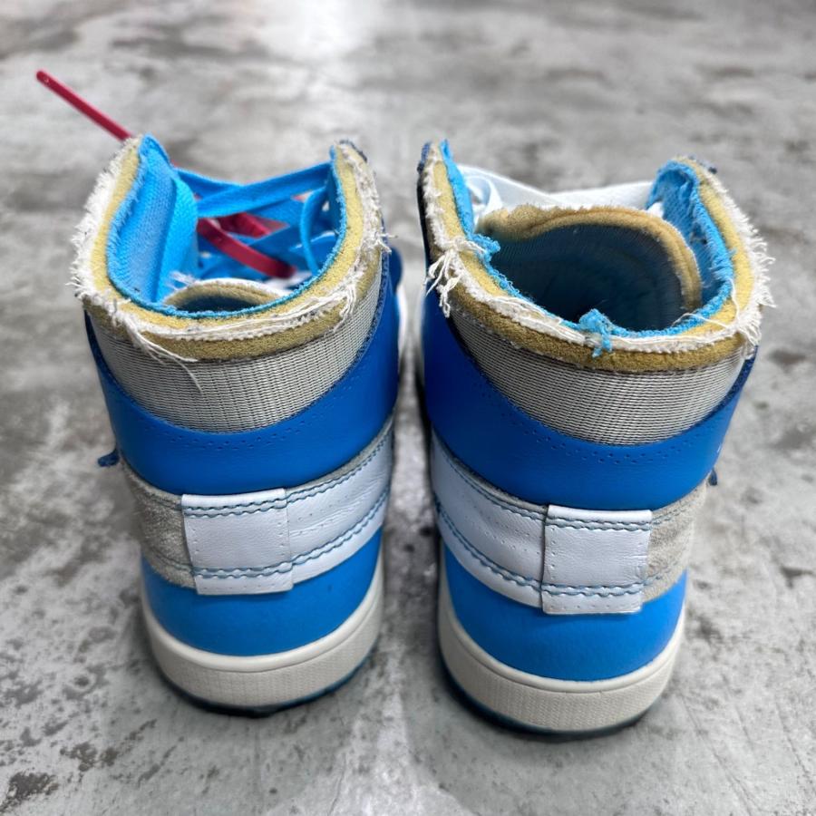 NIKE × OFF-WHITE ナイキ オフホワイト Air Jordan 1 High UNC  コラボ ジョーダン1 スニーカー AQ0818-148 26cm 97103Aの画像