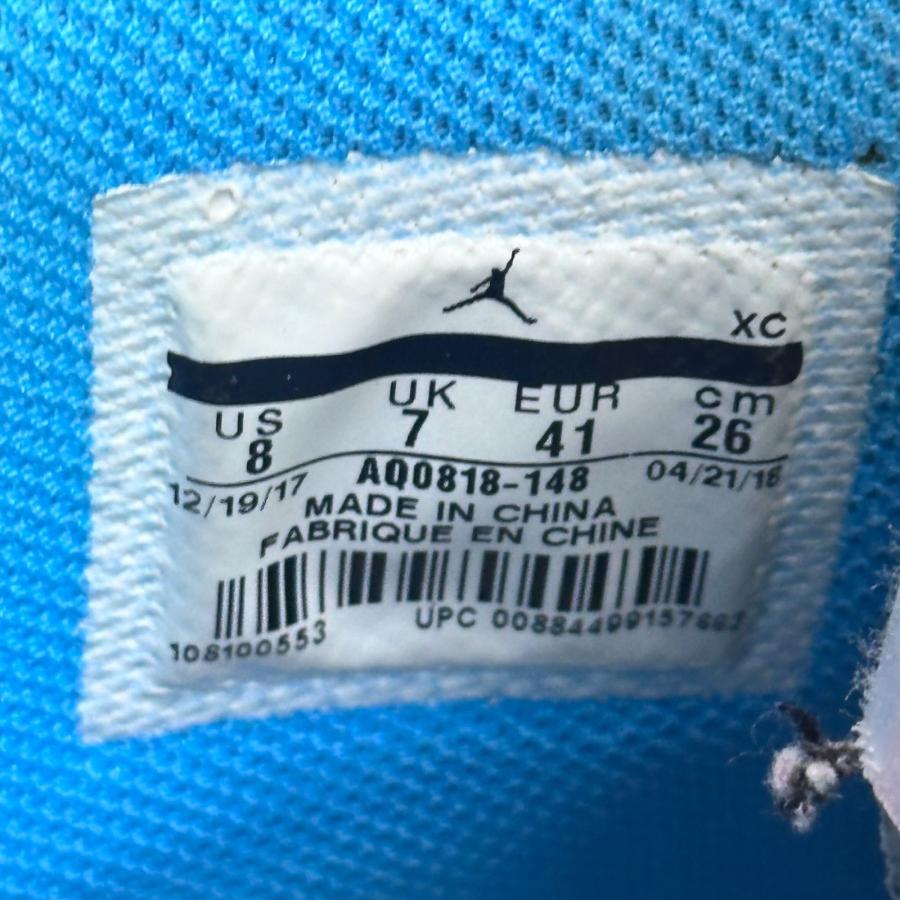 NIKE × OFF-WHITE ナイキ オフホワイト Air Jordan 1 High UNC  コラボ ジョーダン1 スニーカー AQ0818-148 26cm 97103Aの画像