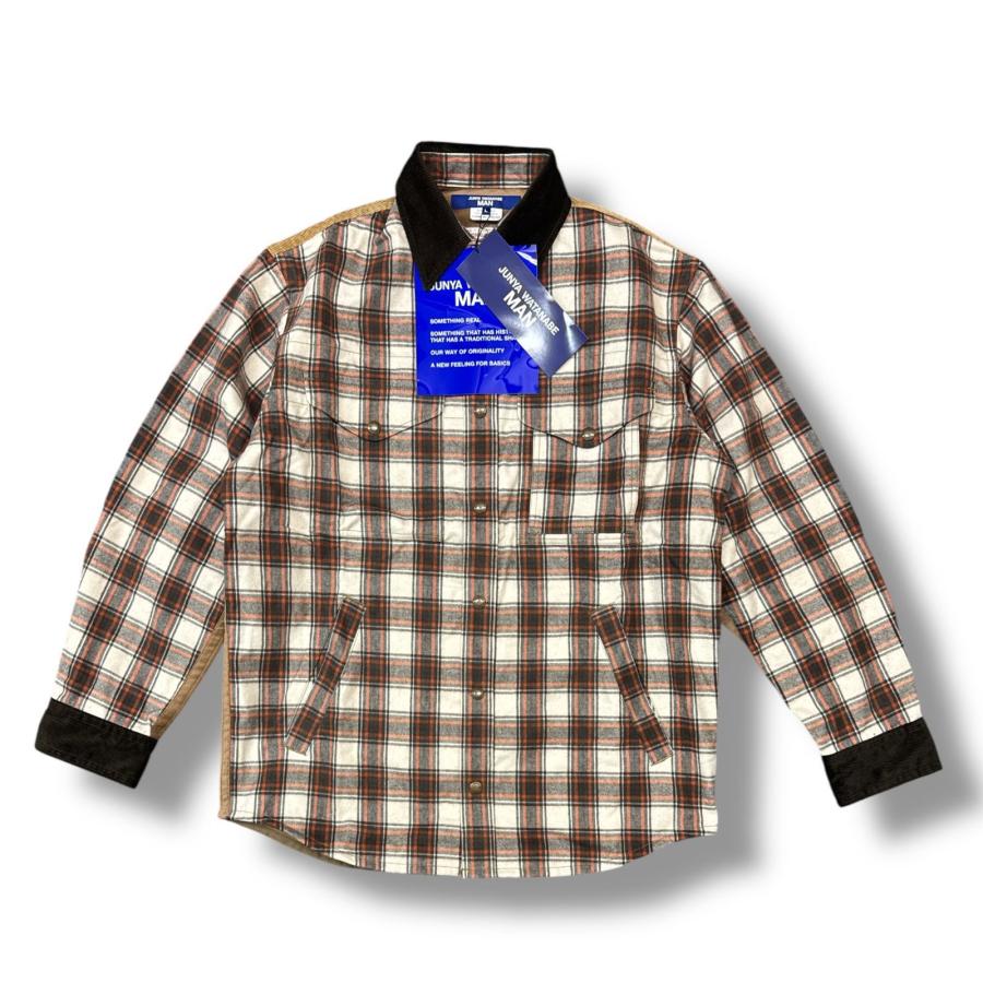 未使用品 COMME des GARCONS JUNYA WATANABE MAN コムデギャルソンジュンヤワタナベマン 25AW FILSON チェックシャツブルゾン WP-B001-051 L 97155A