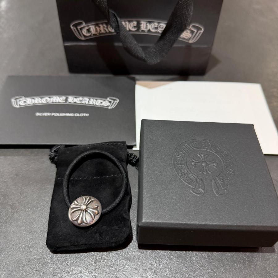 CHROME HEARTS クロムハーツ インボイス付き クロスボール ヘアゴム