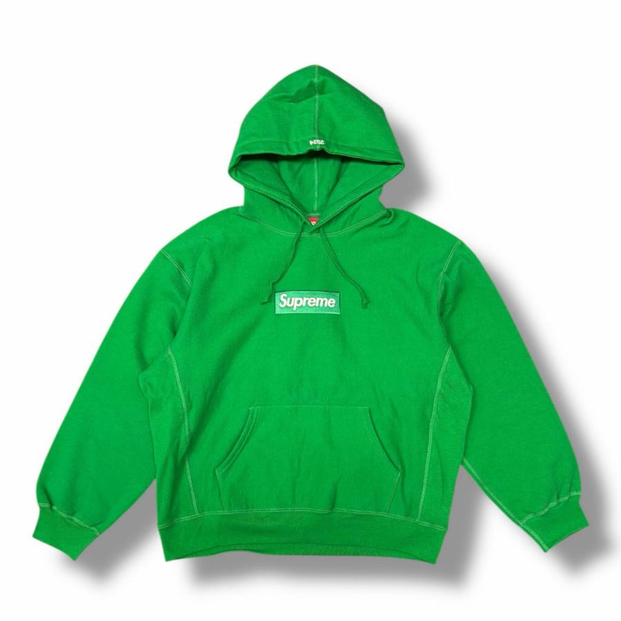 SUPREME シュプリーム 24AW Box Logo Hooded Sweatshirt ボックスロゴ スウェットプルオーバーパーカー フーディー グリーン Supreme（シュプリーム） 未使用品 24AW Box Logo Hooded Sweatshirt