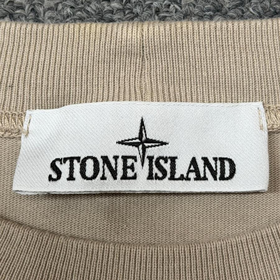 STONE ISLAND ストーンアイランド ガーメントダイ腕章クルーネック