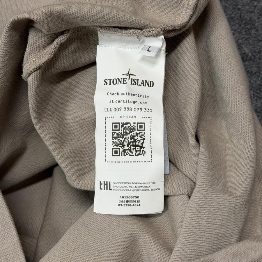 STONE ISLAND ストーンアイランド ガーメントダイ腕章クルーネック