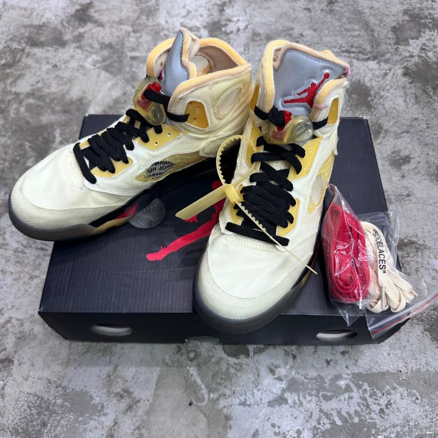 NIKE（ナイキ） × OFF-WHITE オフホワイト Air Jordan 5 Sail コラボ 