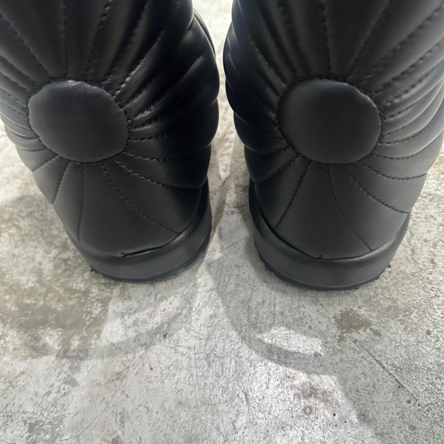 PDF ピーディーエフ Boots Embroidery  ブーツ エンブロイダリー ハイカットブーツ DFM45006S0003PX ブラック 40 25cm 98016Aの画像