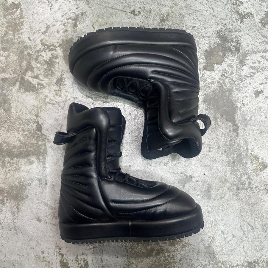 PDF ピーディーエフ Boots Embroidery  ブーツ エンブロイダリー ハイカットブーツ DFM45006S0003PX ブラック 40 25cm 98016Aの画像