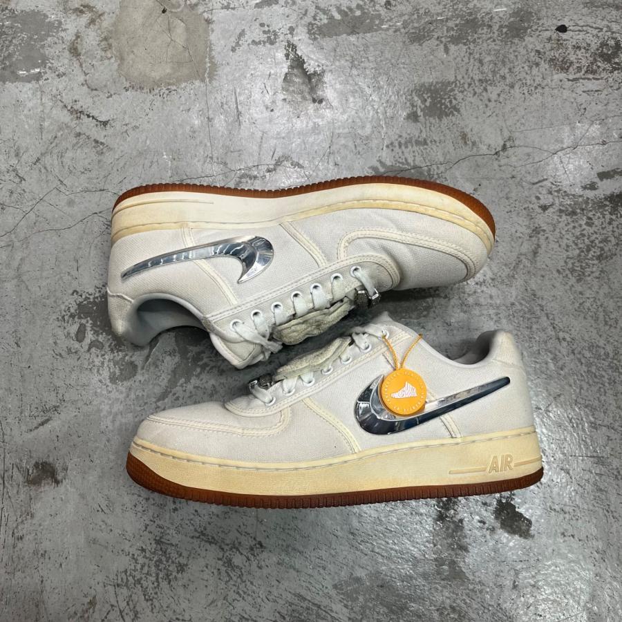 NIKE × TRAVIS SCOTT ナイキ トラヴィススコット Air Force 1 Low (AF100)  エアフォースワン  AQ4211-100 28cm 98256Aの画像