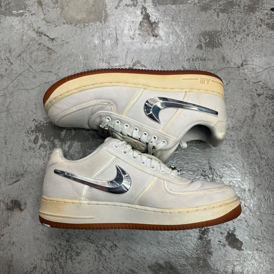 NIKE × TRAVIS SCOTT ナイキ トラヴィススコット Air Force 1 Low (AF100)  エアフォースワン  AQ4211-100 28cm 98256Aの画像
