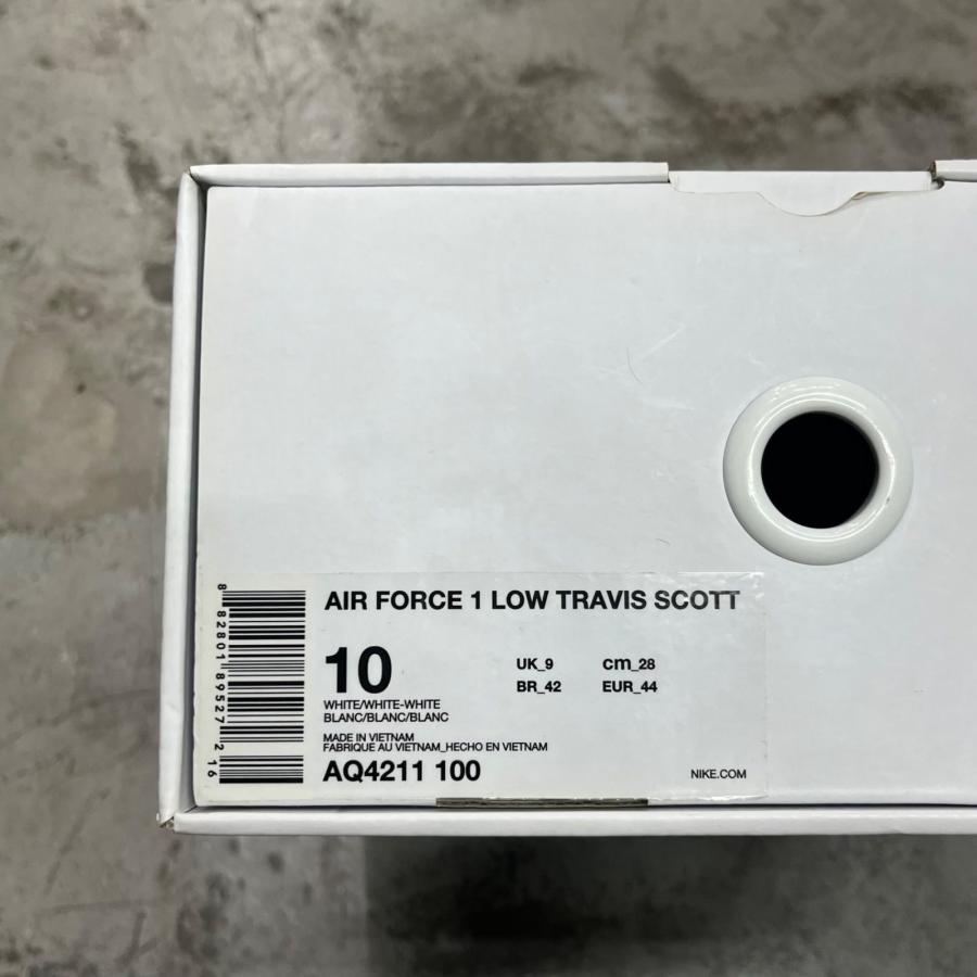 NIKE × TRAVIS SCOTT ナイキ トラヴィススコット Air Force 1 Low (AF100)  エアフォースワン  AQ4211-100 28cm 98256Aの画像