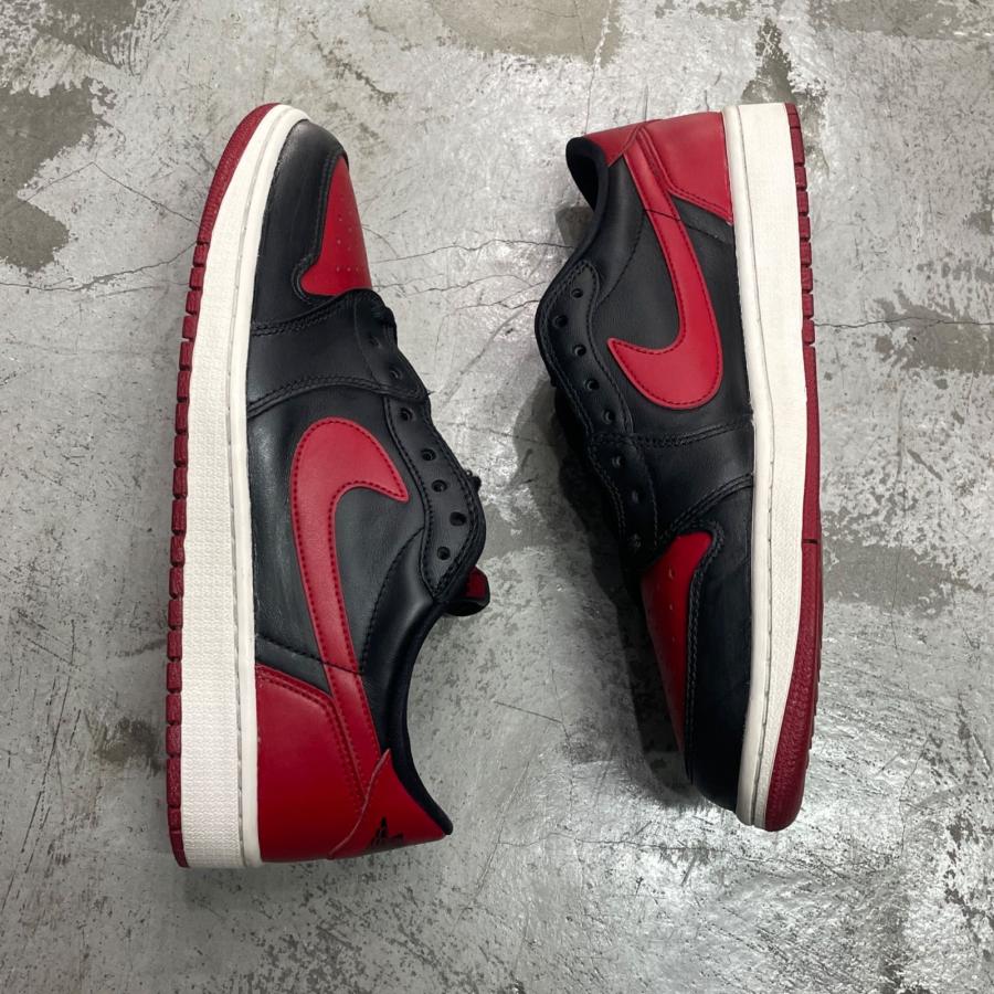 NIKE ナイキ AIR JORDAN 1 RETRO LOW BRED  2015年製 ジョーダン1 スニーカー 705329-001 28cm 98366Aの画像