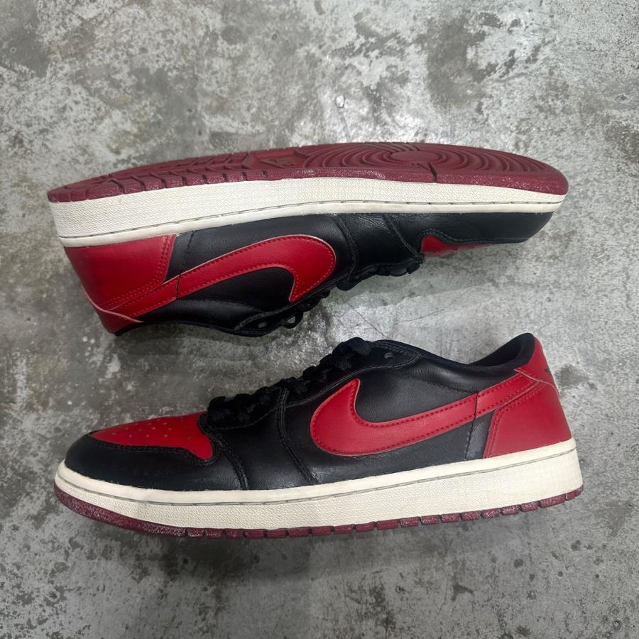 NIKE ナイキ AIR JORDAN 1 RETRO LOW BRED (2015)  エアジョーダン1 ロー ""ブレッド ローカット 705329-001 28cm 98372Aの画像