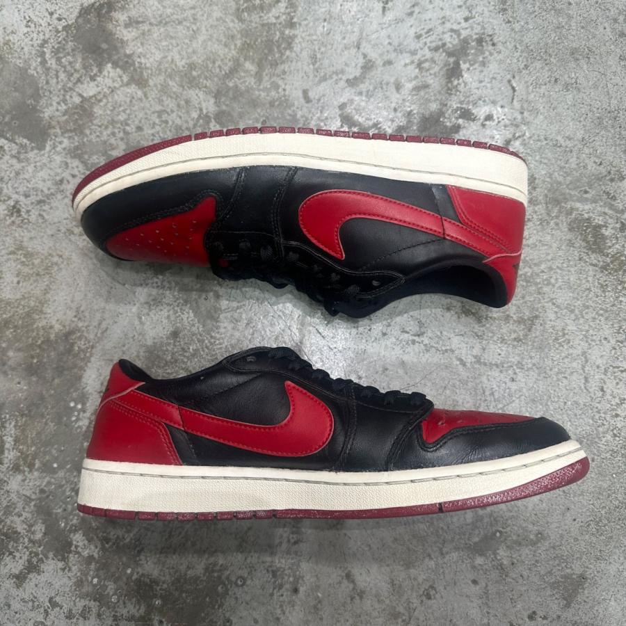 NIKE ナイキ AIR JORDAN 1 RETRO LOW BRED (2015)  エアジョーダン1 ロー ""ブレッド ローカット 705329-001 28cm 98372Aの画像