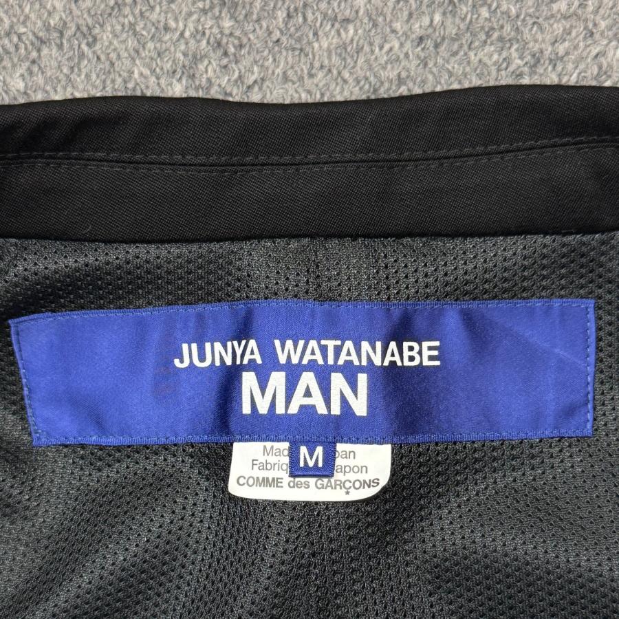 未使用品 JUNYA WATANABE MAN ジュンヤワタナベ 25SS Patchwork Denim Jacket  パッチワーク デニム テーラードジャケット  WO-J004 ブラック系 M 98434Aの画像