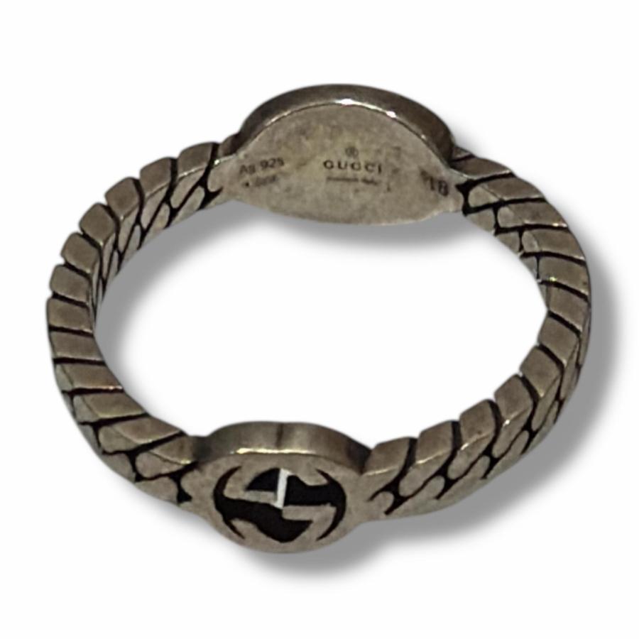 GUCCI（グッチ） オーバルインターロッキングGリング リング シルバー