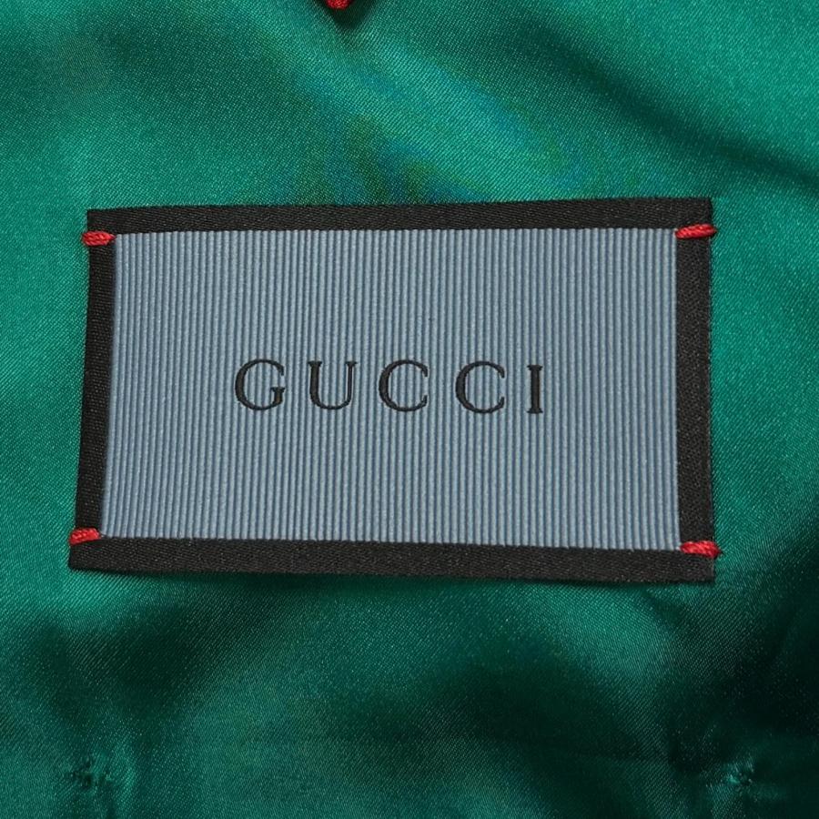 GUCCI（グッチ） GG skull embroidered satin bomber jacket GGスカル