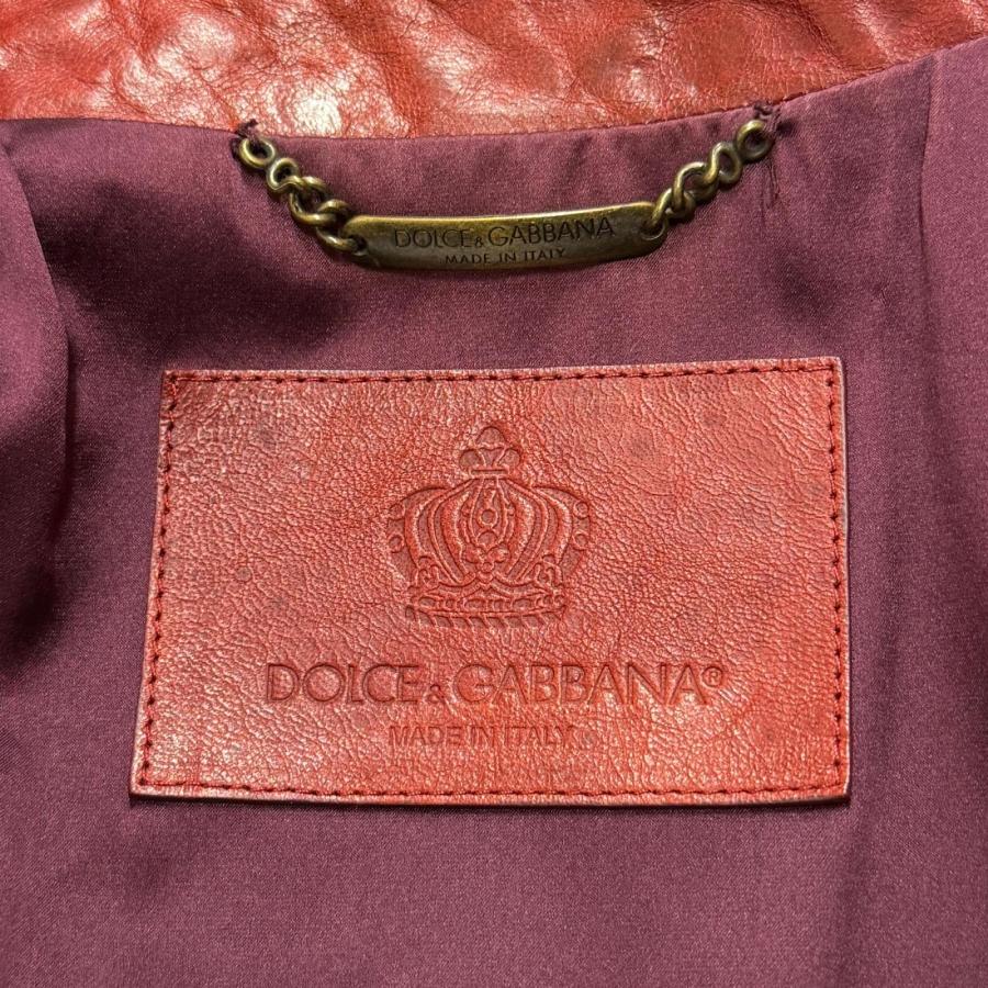 DOLCE&GABBANA ドルチェアンドガッバーナ ラムレザーシングル