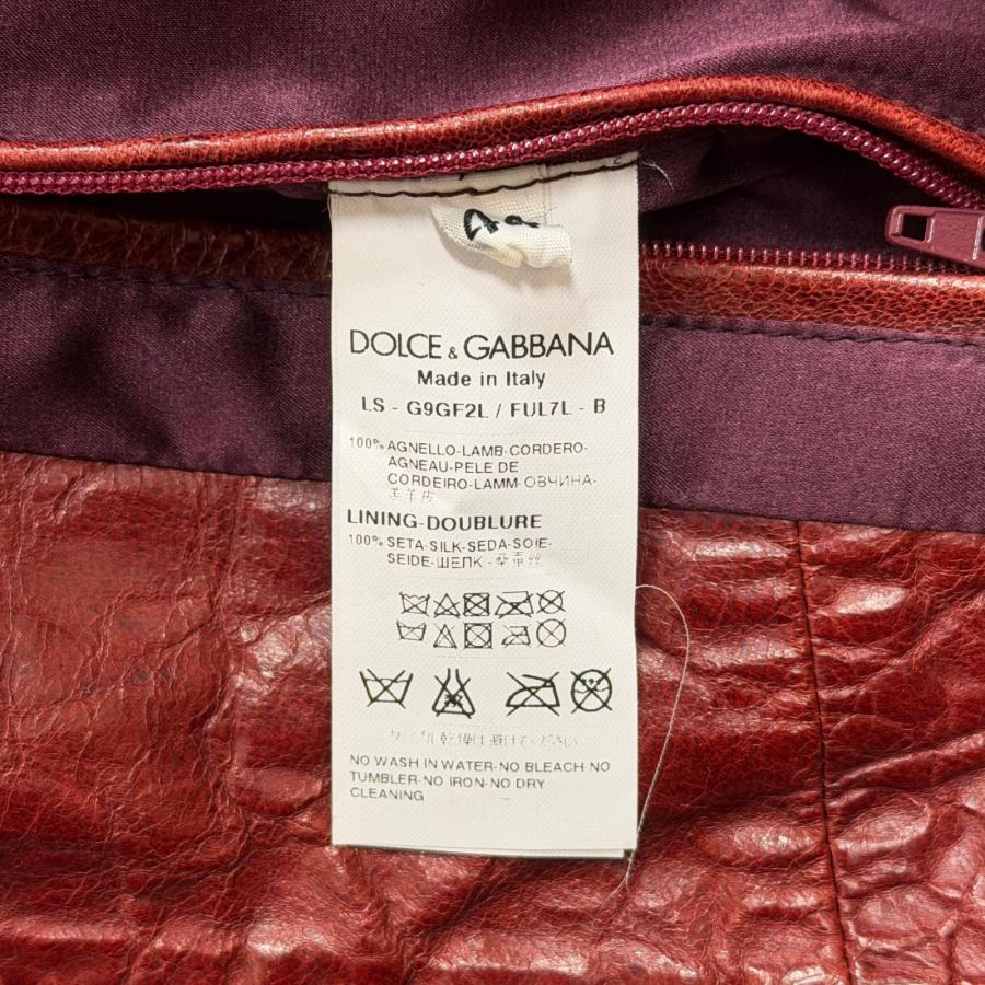 DOLCE&GABBANA ドルチェアンドガッバーナ ラムレザーシングル