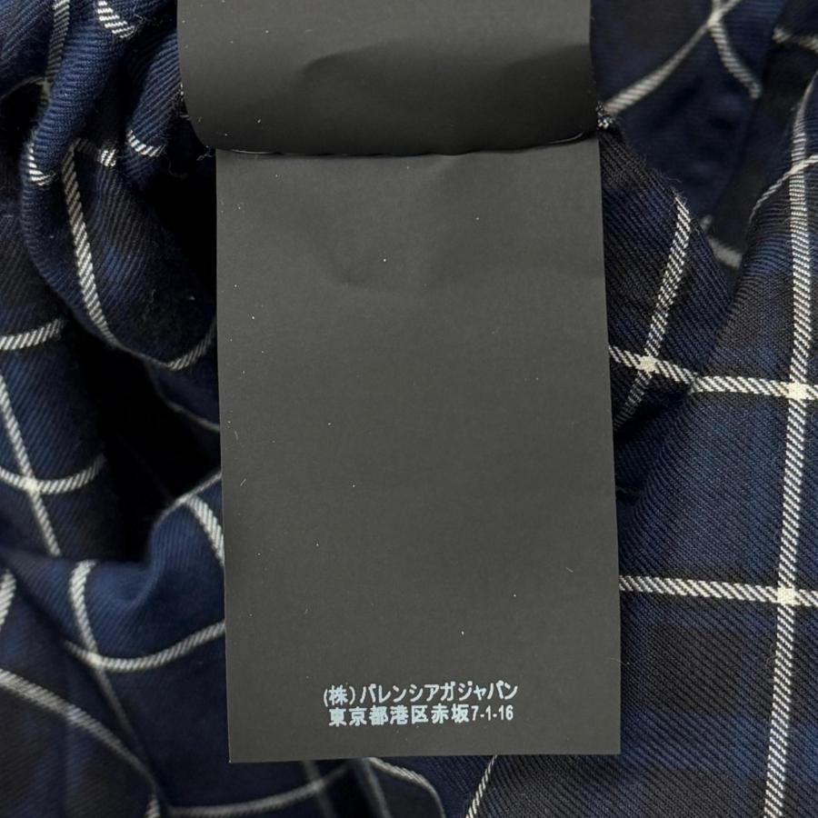 BALENCIAGA（バレンシアガ） ボウタイ チェックシャツ バンドカラー