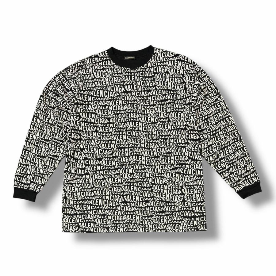 BALENCIAGA（バレンシアガ） 19AW Wave Logo L/S Tee ウェーブロゴ