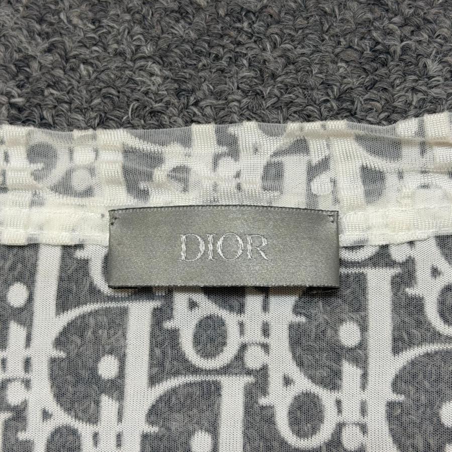 Dior ディオール オブリークシースルーカットソー シア長袖Tシャツ 
