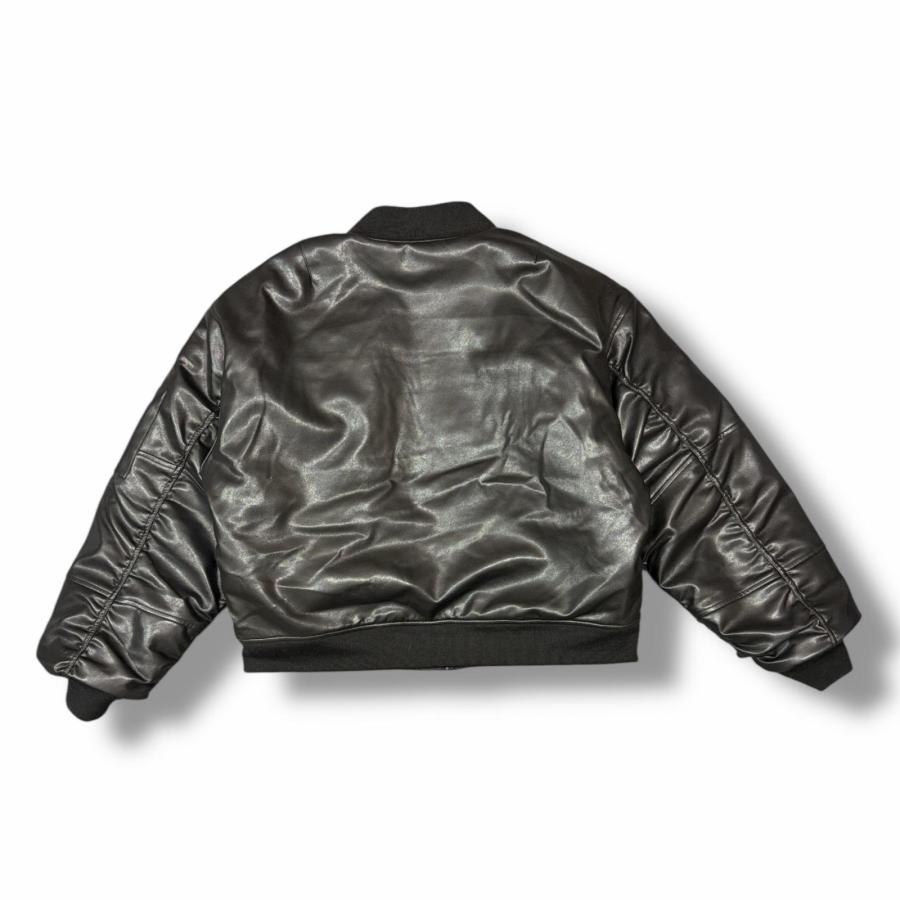 BREATH ブレス FAUX LEATHER BOMBER JACKET フェイクレザーボンバージャケット BR25AW-00012 ...