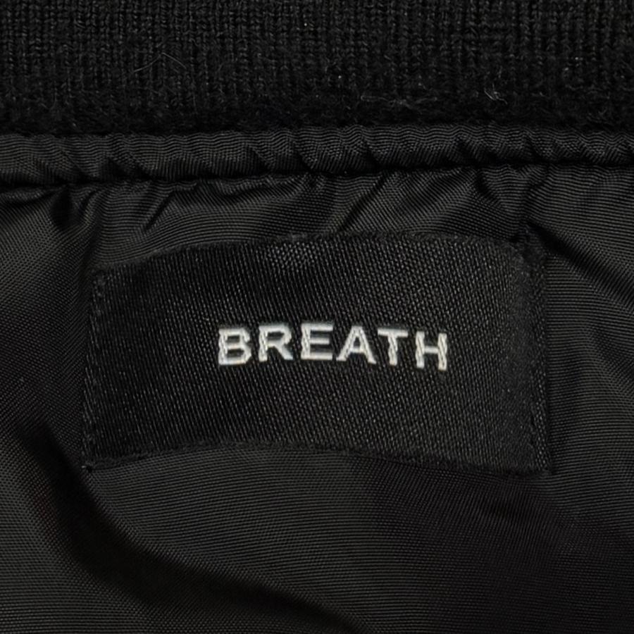 BREATH ブレス FAUX LEATHER BOMBER JACKET フェイクレザーボンバージャケット BR25AW-00012 ...