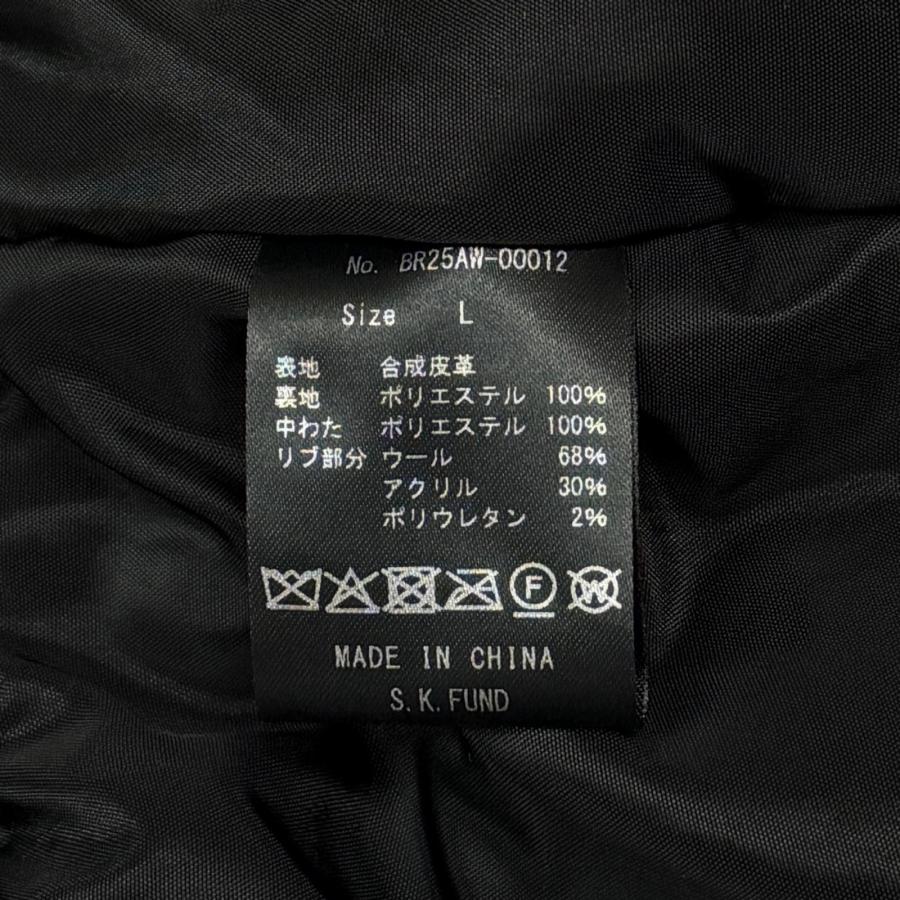 BREATH ブレス FAUX LEATHER BOMBER JACKET フェイクレザーボンバージャケット BR25AW-00012 ...