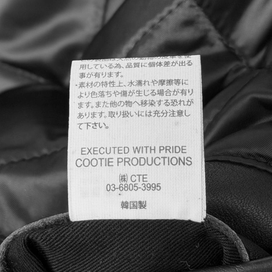 未使用品 COOTIE PRODUCTIONS クーティープロダクションズ 25AW Leather Policeman Jacket  レザーポリスマンジャケット CTE-25A225 ブラック M 9968Mの画像