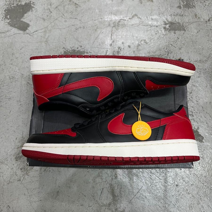 未使用品 NIKE ナイキ AIR JORDAN 1 RETRO LOW BRED  エアジョーダン1 ロー ブレッド ローカット 705329-001 26.5cm 99959Aの画像