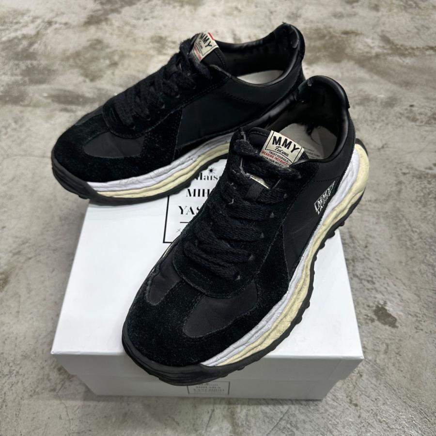 Maison MIHARA YASUHIRO メゾンミハラヤスヒロ LARRY OG Sole Mix Material Low-top Sneaker   ラリー スニーカー A14FW703 ブラック 99967Aの画像