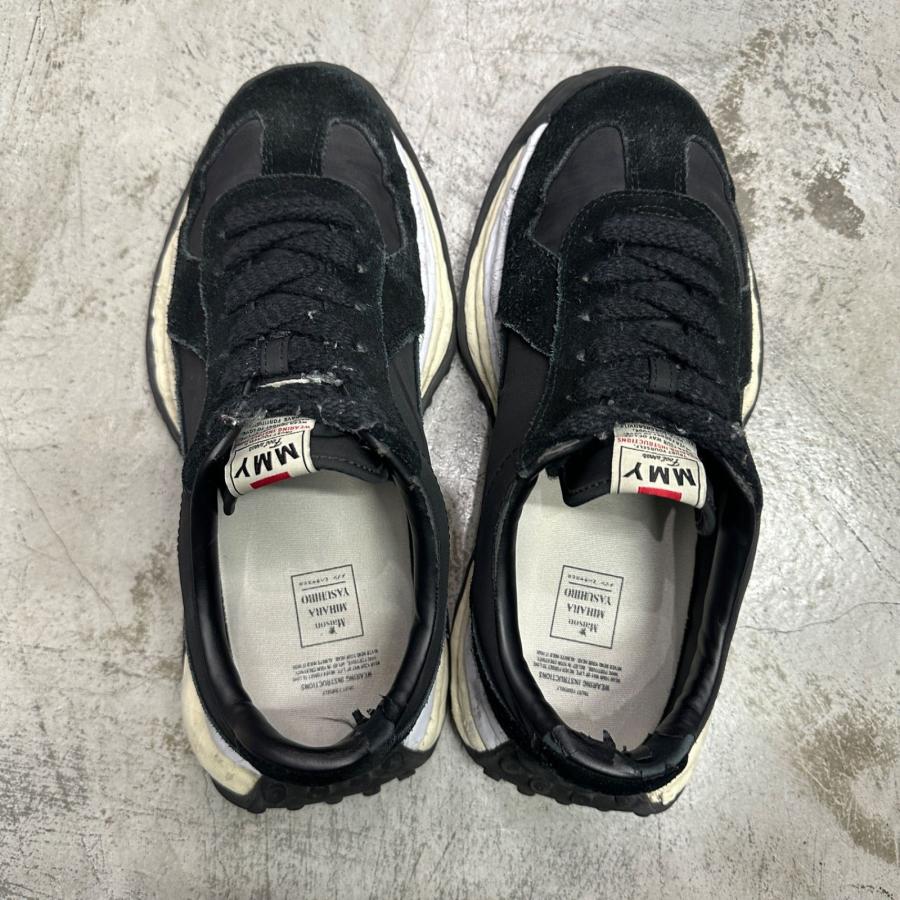 Maison MIHARA YASUHIRO メゾンミハラヤスヒロ LARRY OG Sole Mix Material Low-top Sneaker   ラリー スニーカー A14FW703 ブラック 99967Aの画像