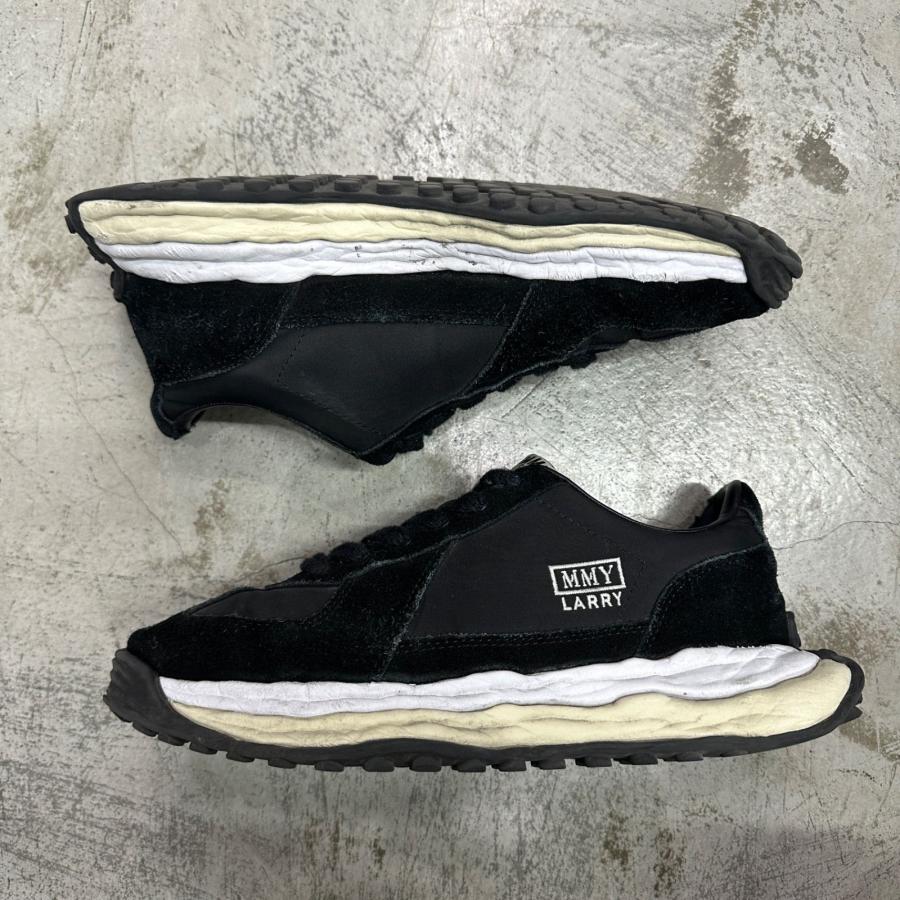 Maison MIHARA YASUHIRO メゾンミハラヤスヒロ LARRY OG Sole Mix Material Low-top Sneaker   ラリー スニーカー A14FW703 ブラック 99967Aの画像