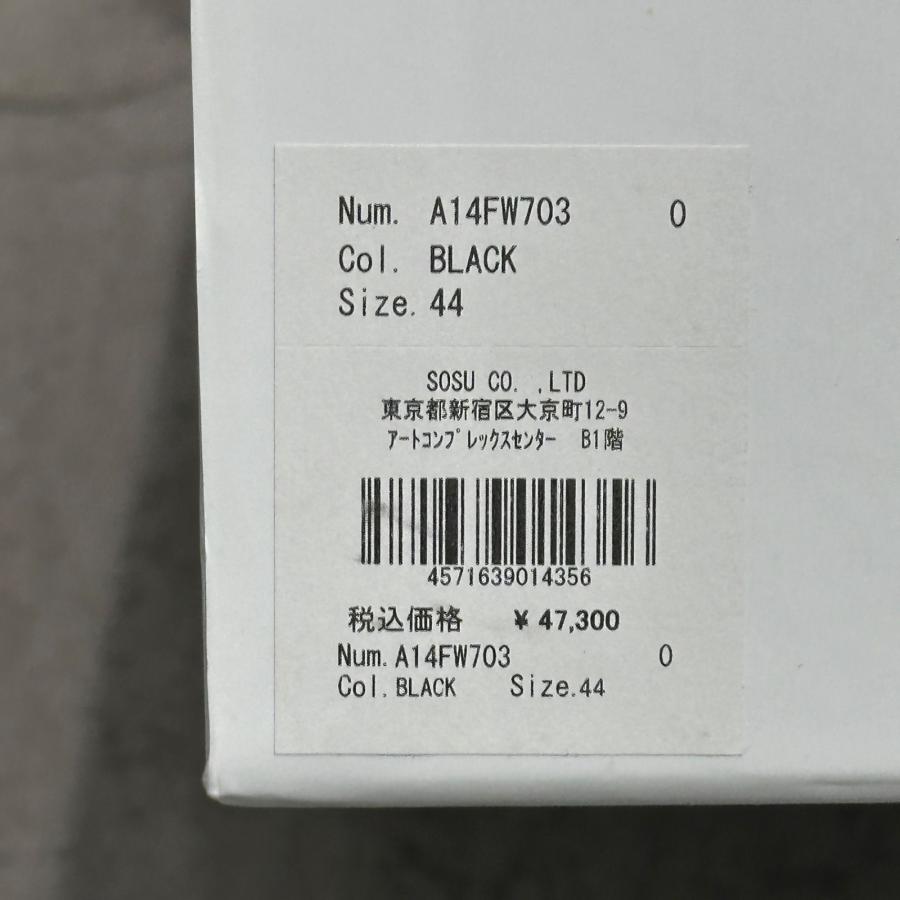 Maison MIHARA YASUHIRO メゾンミハラヤスヒロ LARRY OG Sole Mix Material Low-top Sneaker   ラリー スニーカー A14FW703 ブラック 99967Aの画像