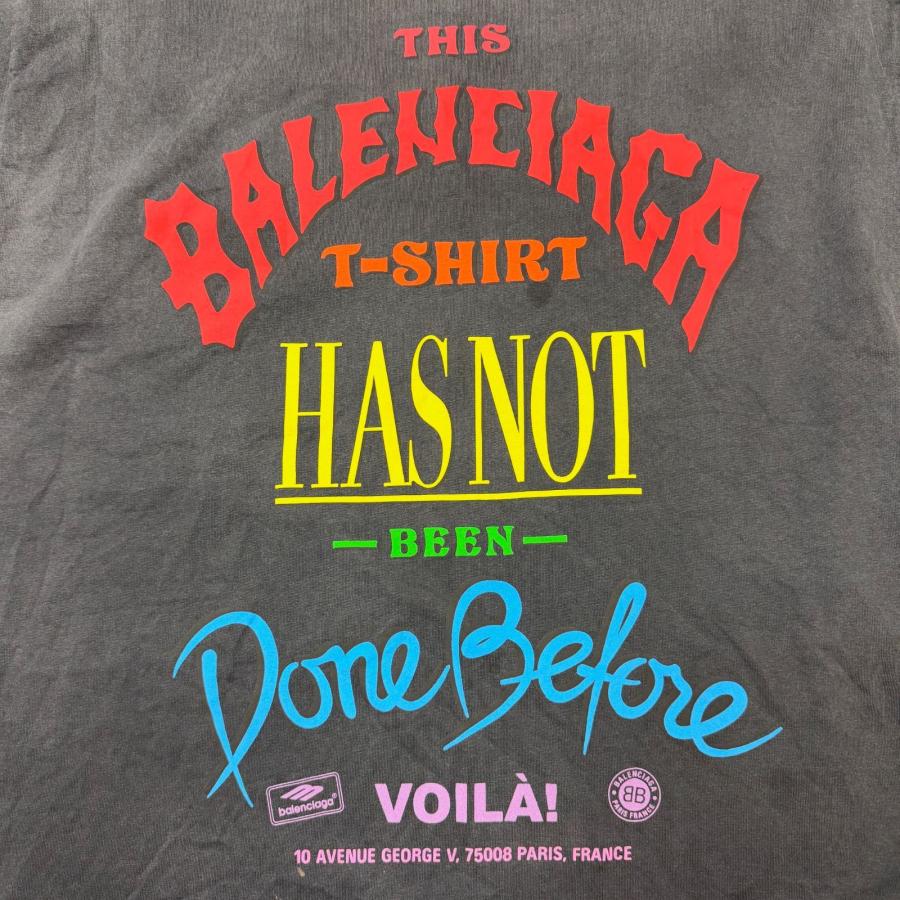 BALENCIAGA バレンシアガ 24AW Not Been Done T-Shirt  ノットビーンTシャツ 半袖カットソー 787349 ブラック 2 99989Aの画像