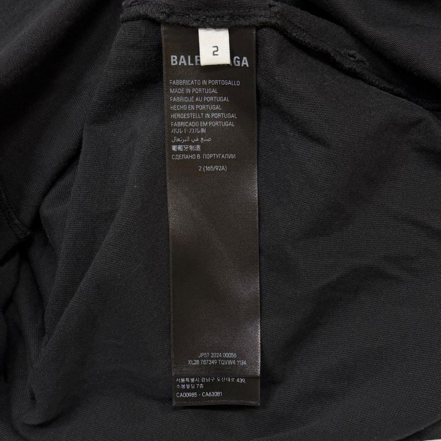 BALENCIAGA バレンシアガ 24AW Not Been Done T-Shirt  ノットビーンTシャツ 半袖カットソー 787349 ブラック 2 99989Aの画像