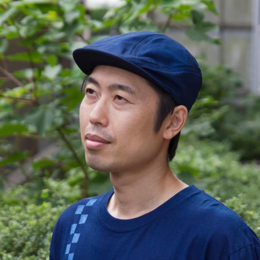 藍染 ハンチング帽 メンズ&レディース フリーサイズ（小さめ